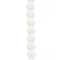 12 Pack: White Matte Crackled Quartz Round Beads, 12mm by Bead Landing™